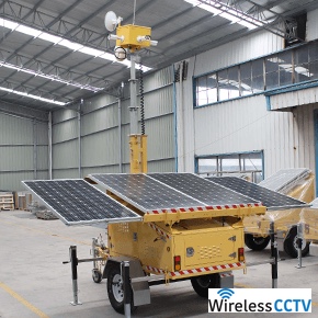 Mobile Solar CCTV Trailer - WCCTV-1200C-C