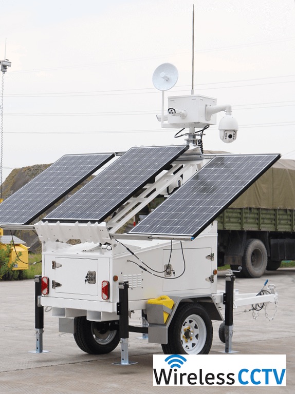 Mobile Solar CCTV Trailer - WCCTV-600A-C